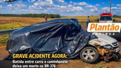 Fotos de Batida entre carro e caminhonete deixa um morto na BR-376