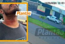 Fotos de Câmera registra queda de motociclista após fio atingir pescoço em avenida de Maringá