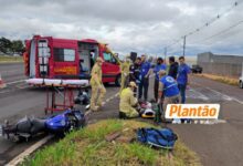 Fotos de Carro faz manobra irregular, atinge moto e foge sem prestar socorro em Maringá