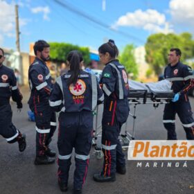 Fotos de Ciclista fica gravemente ferida após colidir contra carro no Conjunto Batel, em Maringá