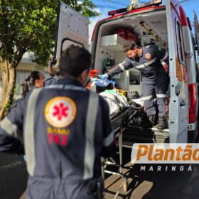 Fotos de Ciclista fica gravemente ferida após colidir contra carro no Conjunto Batel, em Maringá