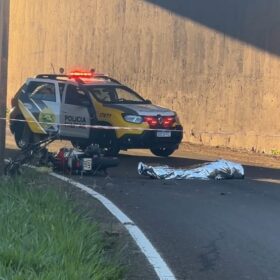 Fotos de Ciclista morre após acidente com motocicleta na entrada de Marialva