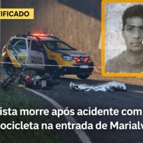Fotos de Ciclista morre após acidente com motocicleta na entrada de Marialva