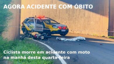 Fotos de Ciclista morre em acidente com moto na manhã desta quarta-feira