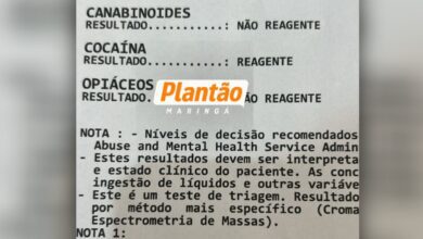 Fotos de Exames apontam presença de cocaína e benzodiazepínicos em bebê internada após suspeita de agressão em Sarandi