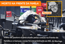 Fotos de Filho de pastora é executado pelas costas na frente da família e criança; corpo foi encaminhado ao IML de Maringá