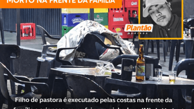 Fotos de Filho de pastora é executado pelas costas na frente da família e criança; corpo foi encaminhado ao IML de Maringá