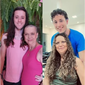 Filho doa o próprio cabelo para mãe em tratamento contra o câncer em Sarandi Foto 4 Fotos de Filho doa o próprio cabelo para mãe em tratamento contra o câncer em Sarandi