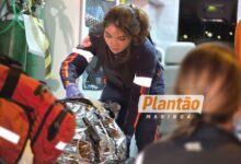 Fotos de Homem é baleado após ameaçar atear fogo na esposa, nos filhos e atacar equipe da Guarda Civil Municipal em Sarandi