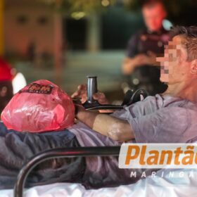 Fotos de Homem é esfaqueado após confusão em bar, em Sarandi