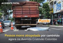 Fotos de Homem morre atropelado por caminhão na Avenida Cristóvão Colombo