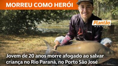 Fotos de Jovem de 20 anos morre afogado ao salvar criança no Rio Paraná, no Porto São José