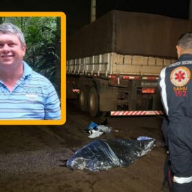 Fotos de Motoboy morre após bater na traseira de carreta enquanto ia buscar lanche para a filha; o corpo foi encaminhado ao IML de Maringá