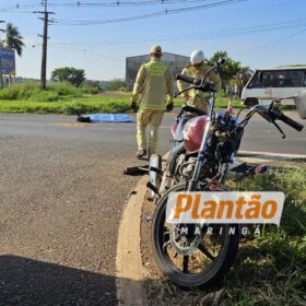 Fotos de Motociclista morre após bater na traseira de carreta na BR-376 entre Mandaguaçu e Maringá