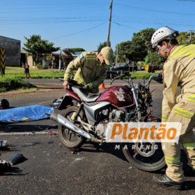 Fotos de Motociclista morre após bater na traseira de carreta na BR-376 entre Mandaguaçu e Maringá