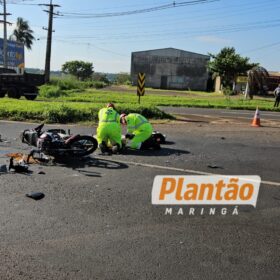 Fotos de Motociclista morre após bater na traseira de carreta na BR-376 entre Mandaguaçu e Maringá