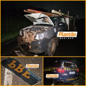 Motorista embriagado invade área de acidente com morte, quase atropela policiais, bombeiros e bate em viatura da PRF na BR-376 Foto 1 Fotos de Motorista embriagado invade área de acidente com morte, quase atropela policiais, bombeiros e bate em viatura da PRF na BR-376