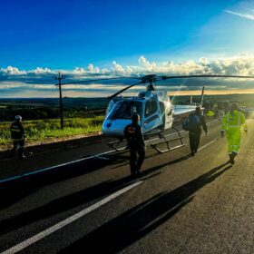 Fotos de Motorista fica gravemente ferido após colisão com caminhão; vítima foi encaminhada ao Hospital de Maringá