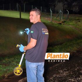 Fotos de Pai morre e filho fica ferido após carro capotar ao atropelar capivara em Maringá