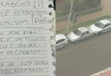 Fotos de ‘Parabéns, você estacionou igual um idiota’: bilhete em carro chama atenção em Maringá