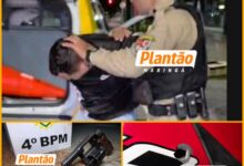 Fotos de Policial penal reage a ataque, troca tiros com criminosos e um suspeito acaba preso em Maringá