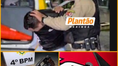 Fotos de Policial penal reage a ataque, troca tiros com criminosos e um suspeito acaba preso em Maringá