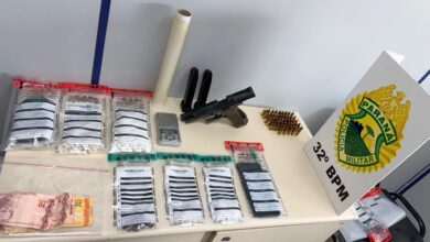 Fotos de Suspeito de tráfico é preso com drogas, arma e munições em Marialva