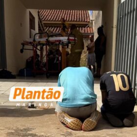 Fotos de Um adolescente de 14 anos ficou ferido após cair do telhado de uma casa enquanto soltava pipa em Maringá