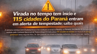 Fotos de Virada no tempo tem início e 115 cidades do Paraná entram em alerta de tempestade; saiba quais