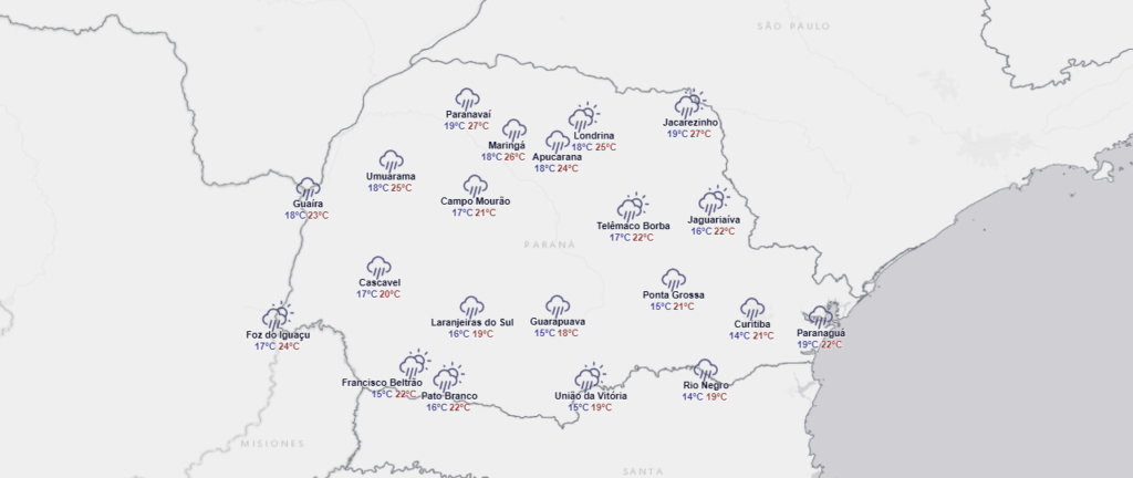 Fotos de 2.5 ºC: 19 cidades do Paraná registram a menor temperatura do ano; veja a lista