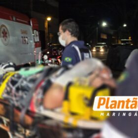 Fotos de Acidente grave entre moto e bicicleta deixa jovem de 18 anos ferida na Avenida Brasil, em Maringá