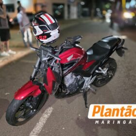 Fotos de Acidente grave entre moto e bicicleta deixa jovem de 18 anos ferida na Avenida Brasil, em Maringá