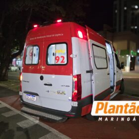 Fotos de Acidente grave entre moto e bicicleta deixa jovem de 18 anos ferida na Avenida Brasil, em Maringá