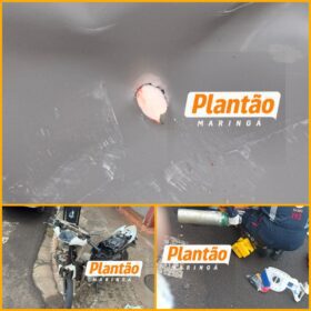 Fotos de Acidente impressionante deixa osso da vítima atravessado na lataria de carro