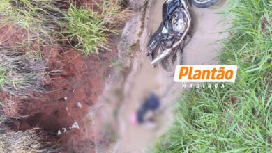 Fotos de AGORA - Motociclista é encontrado morto às margens da rodovia; IML de Maringá em deslocamento