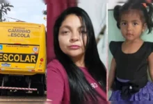 Fotos de Avó e neta morrem atropeladas por ônibus de transporte escolar no PR