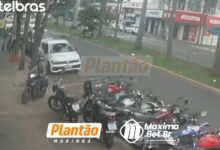 Fotos de Câmera registra atropelamento de mulher de 78 anos na faixa de pedestres em Maringá