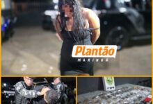 Fotos de Casal é preso por tráfico de drogas durante patrulhamento do Choque em Maringá