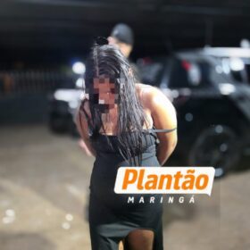 Fotos de Casal é preso por tráfico de drogas durante patrulhamento do Choque em Maringá