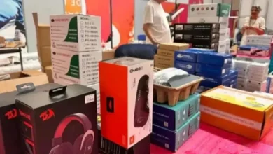 Fotos de Celulares, eletrônicos e perfumes: Maringá recebe bazar com produtos doados pela Receita Federal; veja detalhes