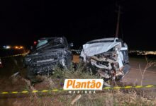 Fotos de Colisão frontal na noite de domingo mata motorista e deixa outro ferido