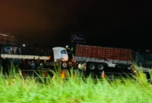 Fotos de Grave acidente com três carretas é registrado na BR-376 entre Sarandi e Marialva
