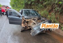 Fotos de Grave acidente no Contorno Sul mobiliza equipes do Corpo de Bombeiros e do Samu em Maringá