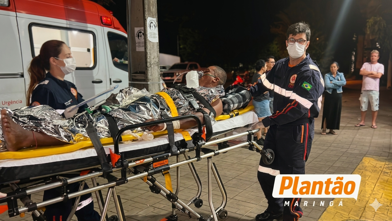 Homem é esfaqueado pelo próprio irmão na região de Maringá e fica em estado grave Foto 1 Fotos de Homem é esfaqueado pelo próprio irmão na região de Maringá e fica em estado grave