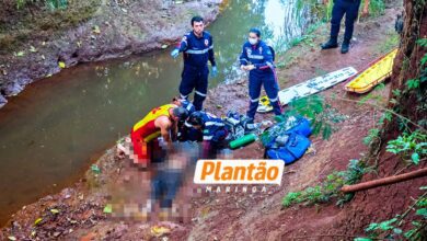 Fotos de Homem é resgatado e está sendo reanimado após afogamento em córrego nos fundos do Parque Ecológico de Sarandi