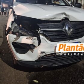 Fotos de Idoso de 64 anos fica ferido em capotamento após avançar preferencial em Maringá