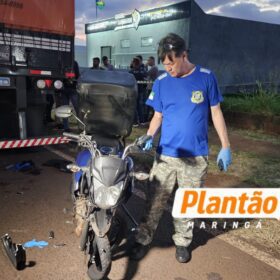 Fotos de Jovem de 18 anos morre após colidir contra carreta na Marginal do Contorno Norte, em Maringá