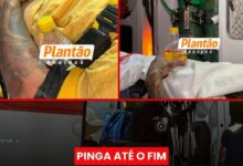 Fotos de Mesmo ferido, vítima de acidente na rodovia entre Paiçandu e Maringá não larga o litro de bebida alcoólica