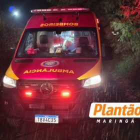 Motociclista fica preso por 30 minutos após árvore cair sobre ele durante forte vento em Maringá; Vídeo Foto 2 Fotos de Motociclista fica preso por 30 minutos após árvore cair sobre ele durante forte vento em Maringá; Vídeo