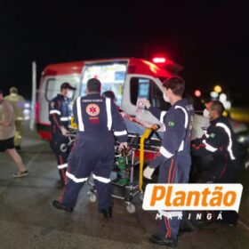 Fotos de Motorista com suspeita de embriaguez é preso após dirigir na contramão causar grave acidente no Contorno Sul de Maringá